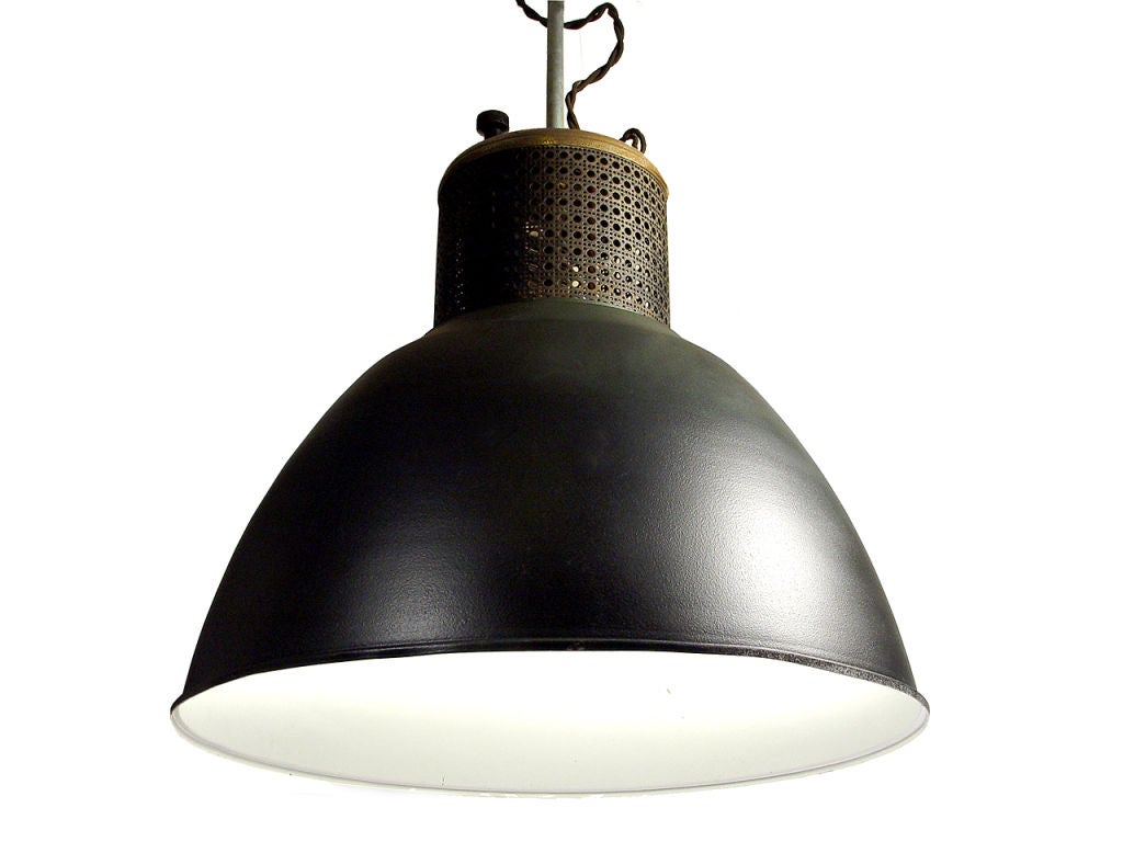 Striking Oversized Industrial Dome Lamp