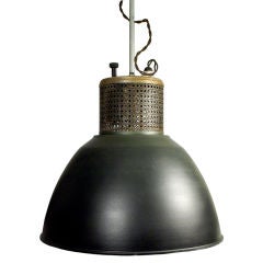 Vintage Striking Oversized Industrial Dome Lamp