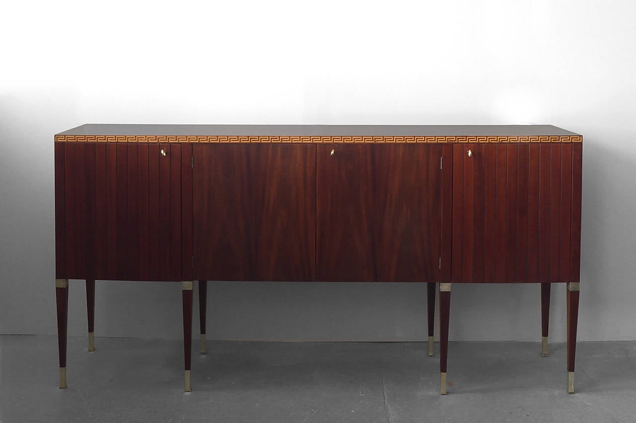 Polished Rare and Unique Sideboard by Paolo Buffa