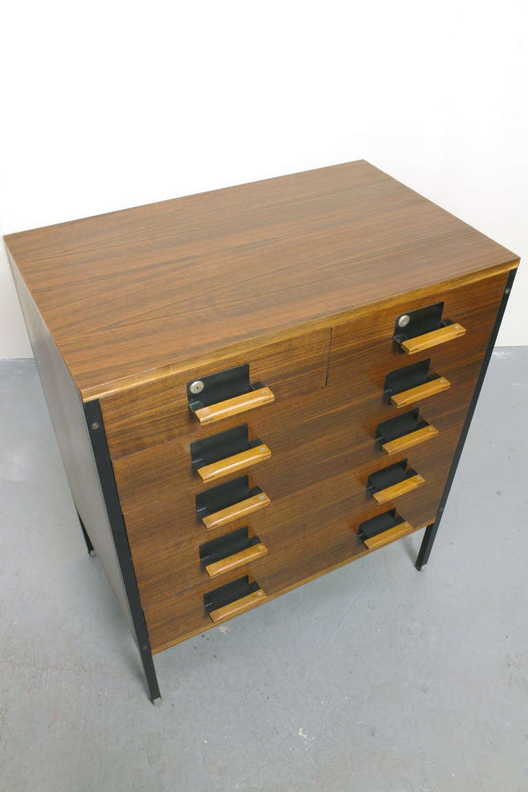 Walnut Rare Chest of Drawers by Ico Parisi