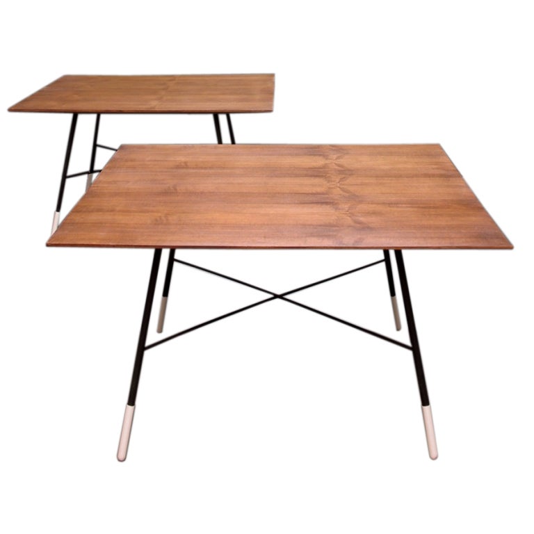 A pair of low tables by Ico Parisi for Cassina