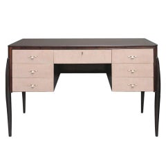 A Small Rosewood And Maple Writing Desk