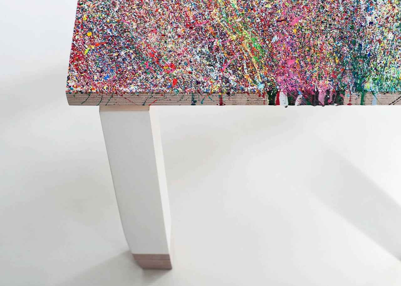 Resin Splatter Chair by Markus Linnenbrink and Daniel Moyer For Sale