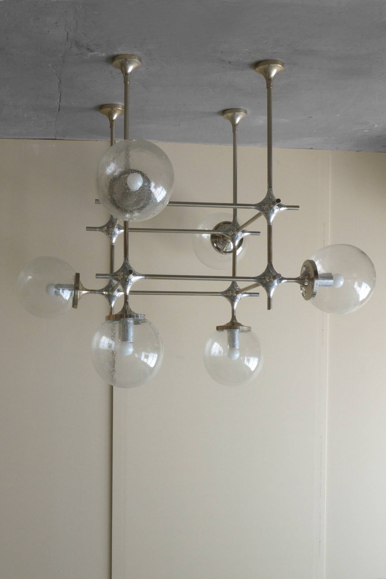 German Light Fixture from the Palace of the Republic East Berlin For Sale