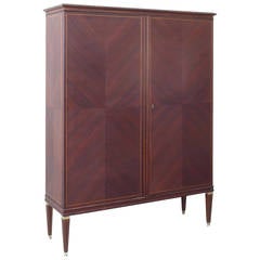 Milanese Rosewood and Maple Library Cabinet