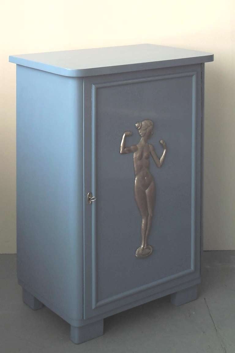German A Lacquered Berlin Deco Cabinet