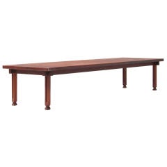 A large rosewood coffee table by Luisa & Ico Parisi