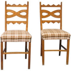 A pair of side chairs by Paolo Buffa