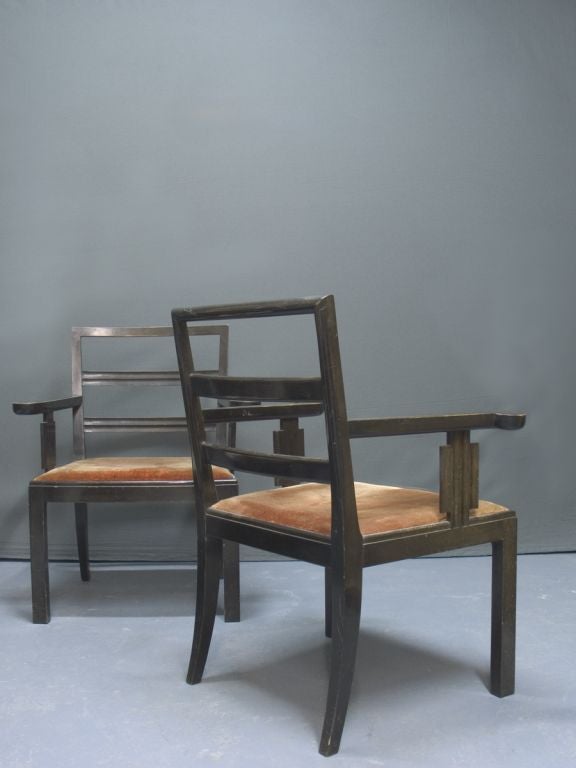A pair of "Budapest" arm chairs by Bruno Paul