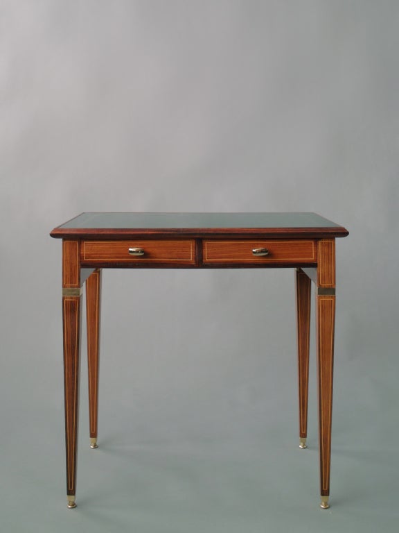 Lacquered A Milanese Rosewood Side Table 