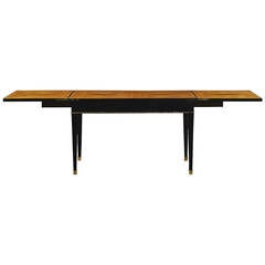 Unusual Ebonised and Cherry Wood Extending Table Attributed to J.G. Hiltl