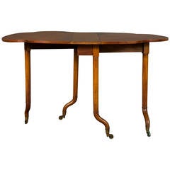 Unusual Walnut Gateleg Table by Holland and Sons