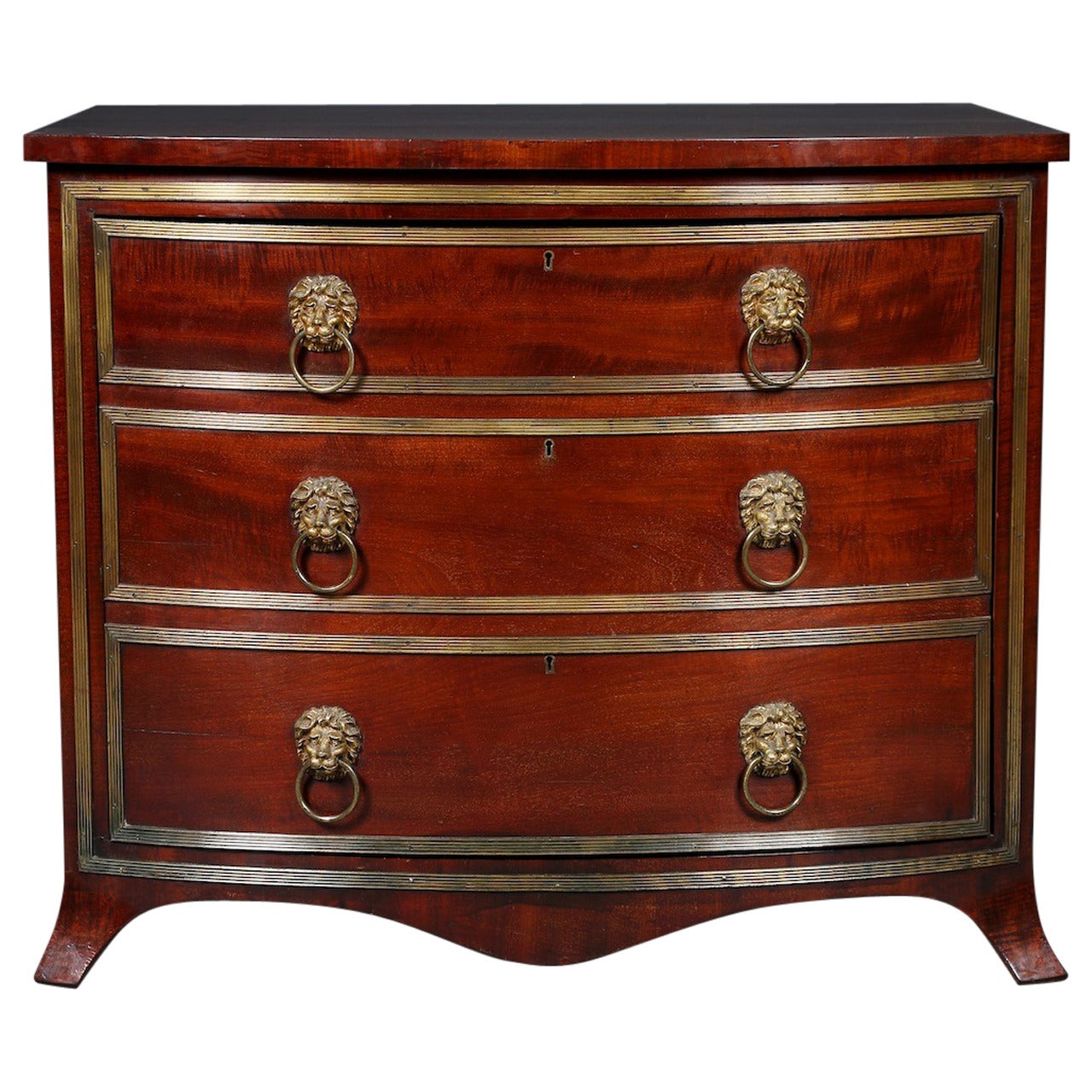Rare Bow Fronted ‘Safe’ Cabinet by S. Mordan & Co For Sale