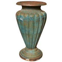 French cast iron garden urn, c. 1930-40