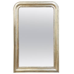 French silver gilt Louis Philippe mirror, c. 1860-1880
