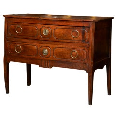 Provencal walnut neoclassic commode, c. 1780-90