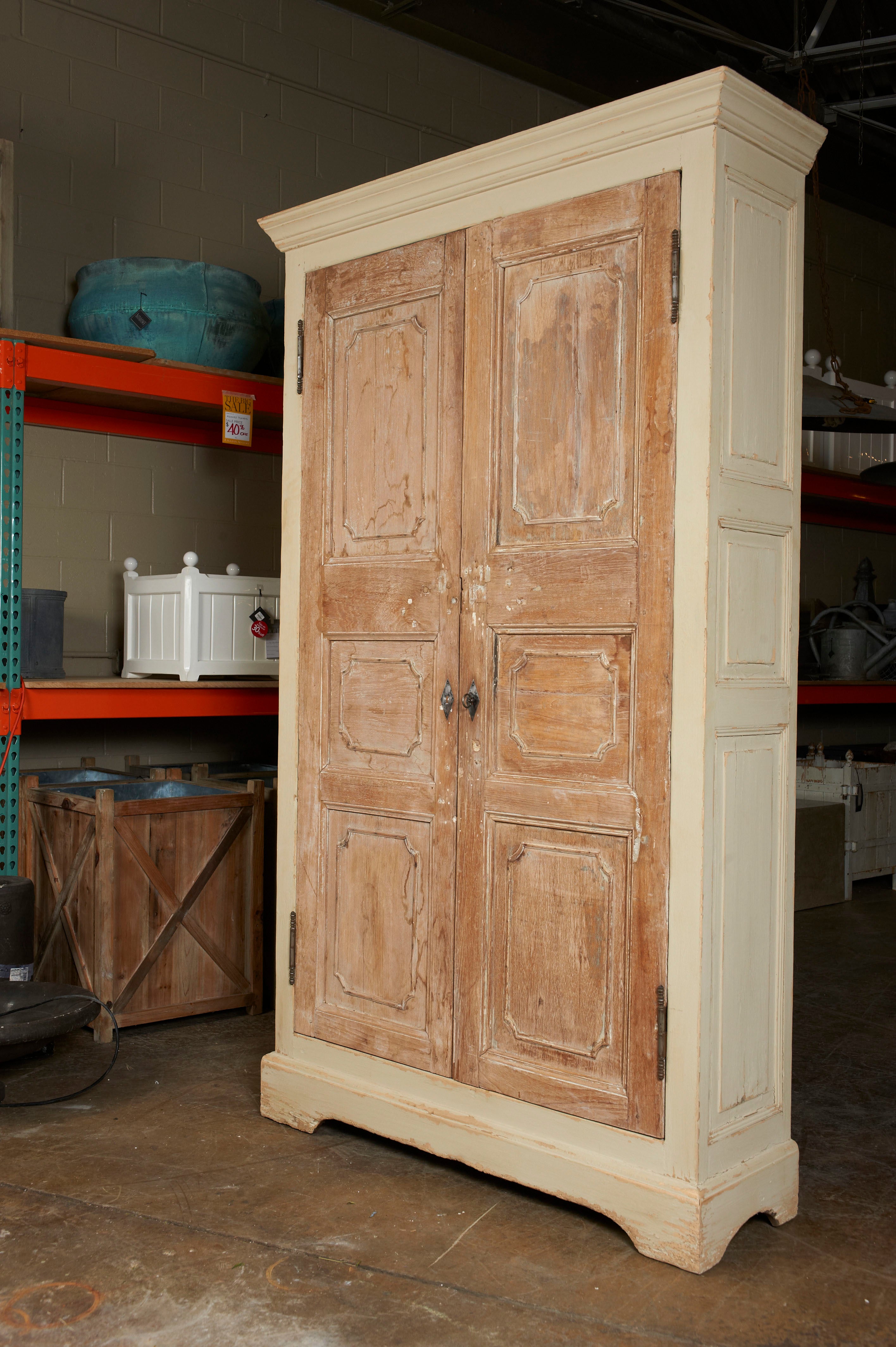 French armoire made from antique French Directoire period doors