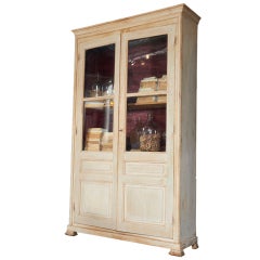 19th Century French Painted Pine Bibliotheque 5