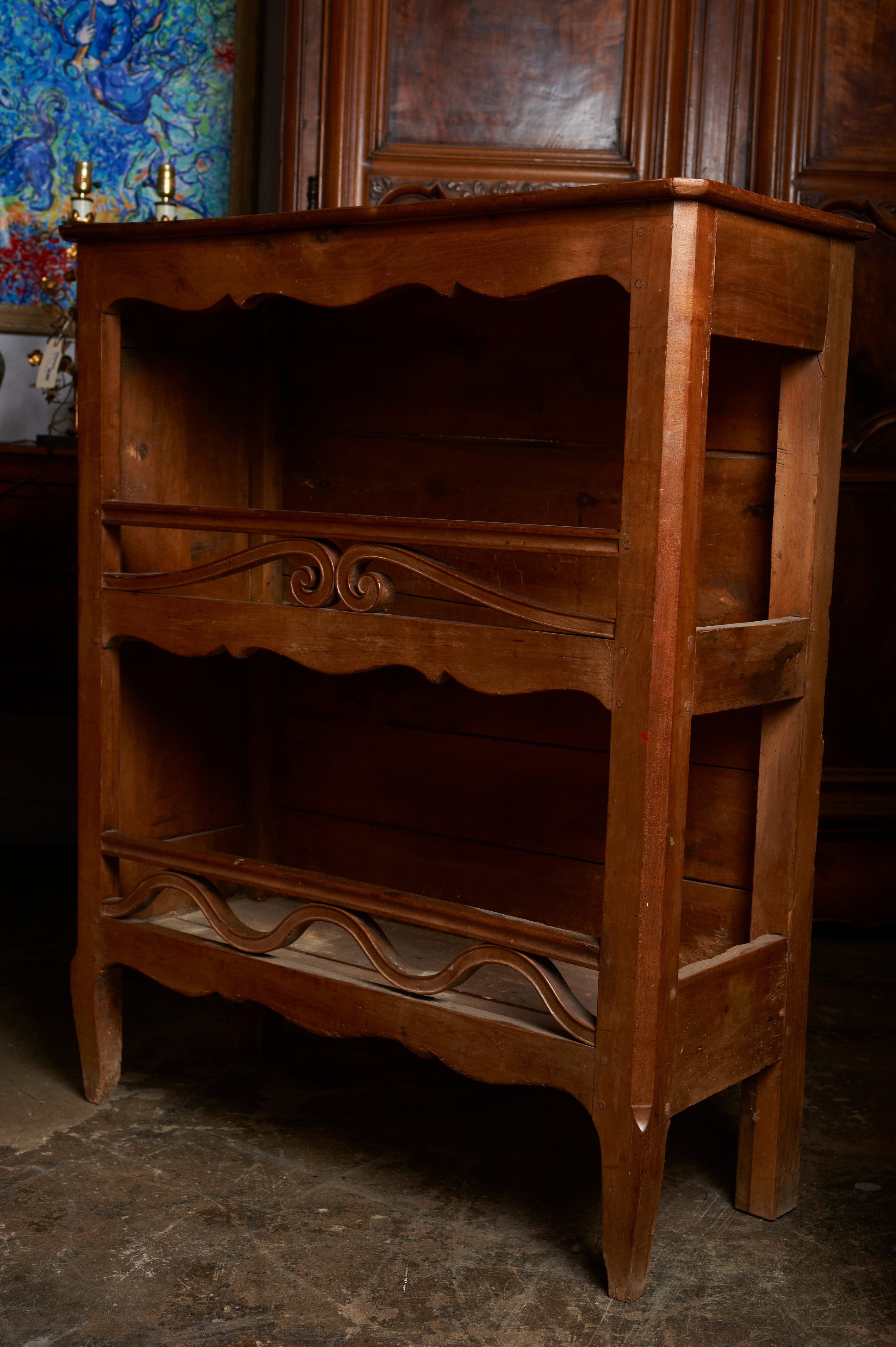 French fruitwood estanier, c. 1790-1820 For Sale