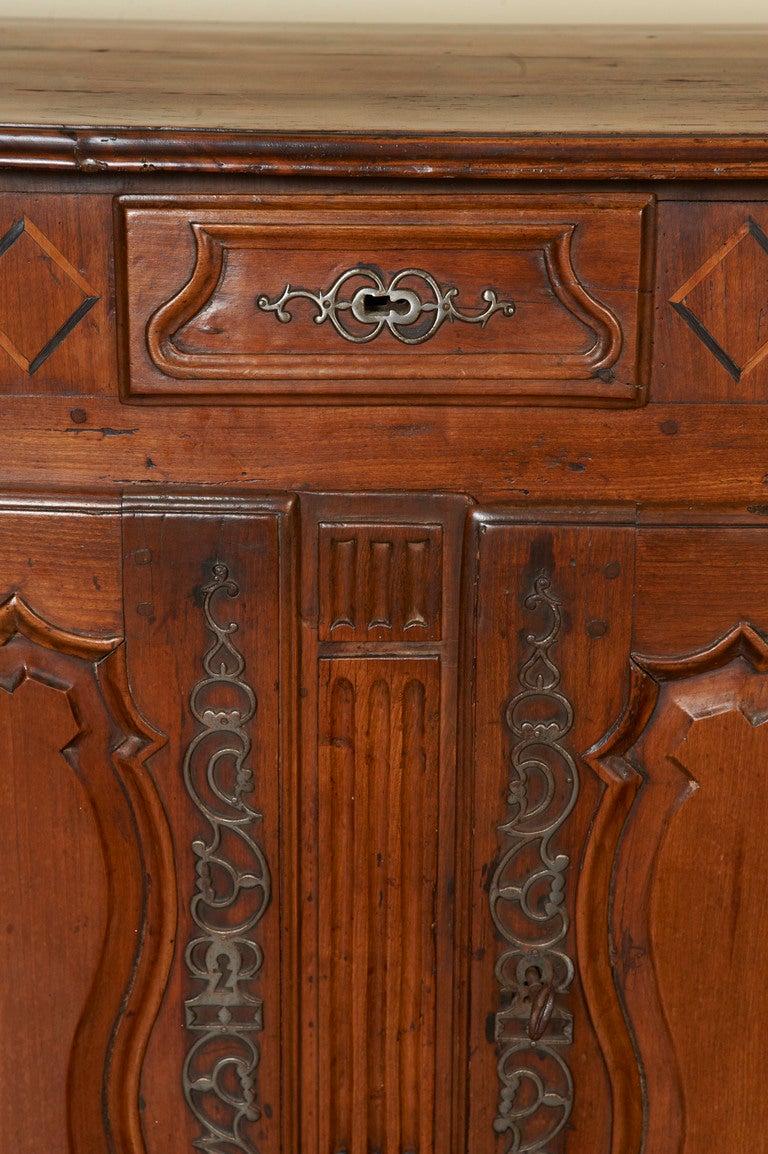 18th Century and Earlier French fruitwood buffet, c. 1780-90 For Sale