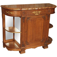 Antique French Carved Oak Sideboard