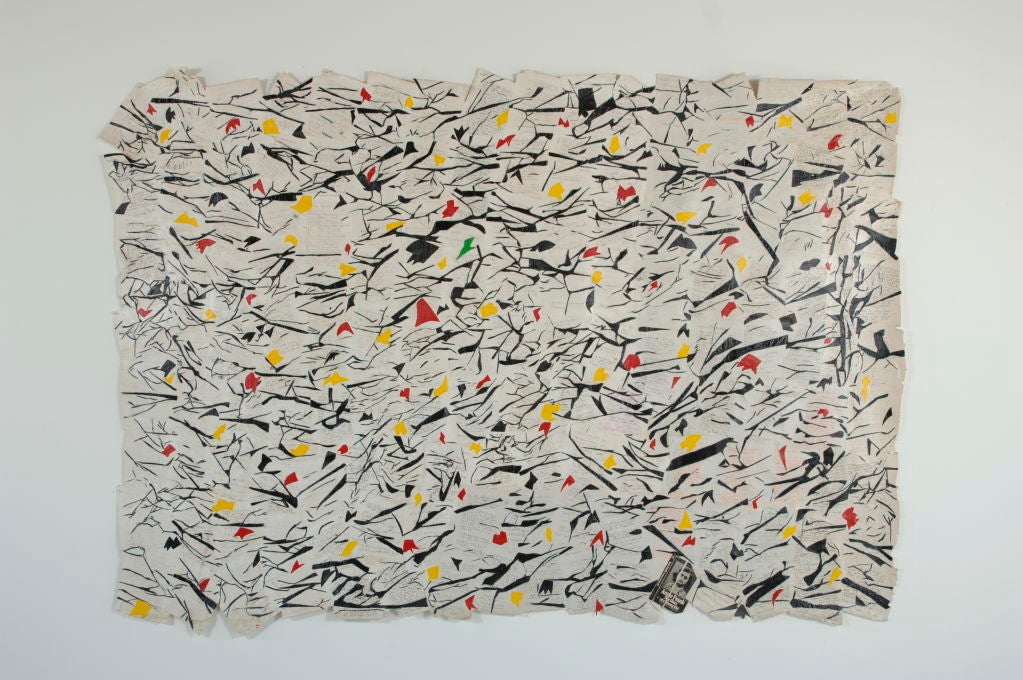Painting by Roger Thomas Justice"map of a dirty window"