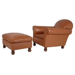 Rose Tarlow Arm chair and ottoman
