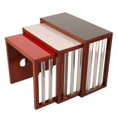 Stylish Multi Colored Nesting Tables