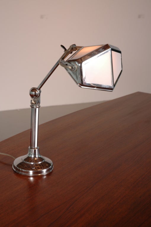 Chrome & Glass Adjustable Desk Lamp 2