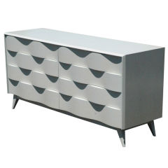 Stylish Wave Front Chest of Drawers.