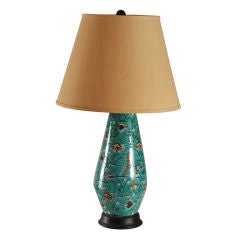 Tall Italian Ceramic Fish Lamp