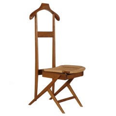 Italian Walnut Valet Chair