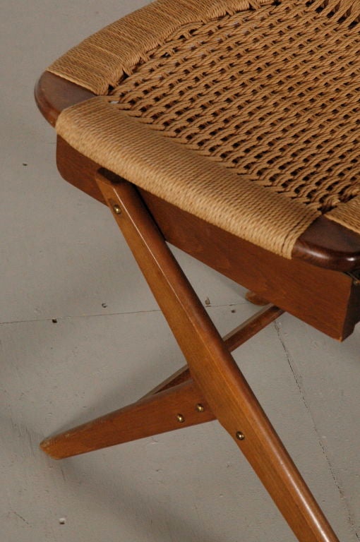 Italian Walnut Valet Chair 3