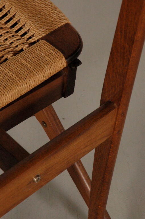 Italian Walnut Valet Chair 4