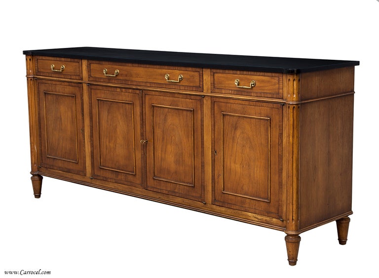 Cherry Wood Tv Entertainment Unit Credenza Buffet Sideboared