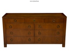 Vintage BAKER - North Carolina Mid Century Neoclassic Cherry Sideboard Buffet