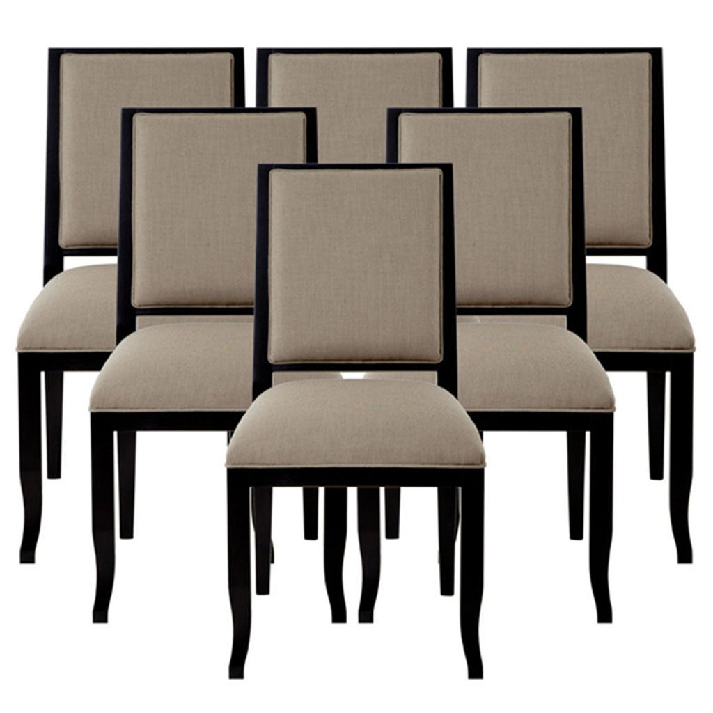 6 Dining Chairs For Sale : High Back Dining Chairs, Set of 6 for sale