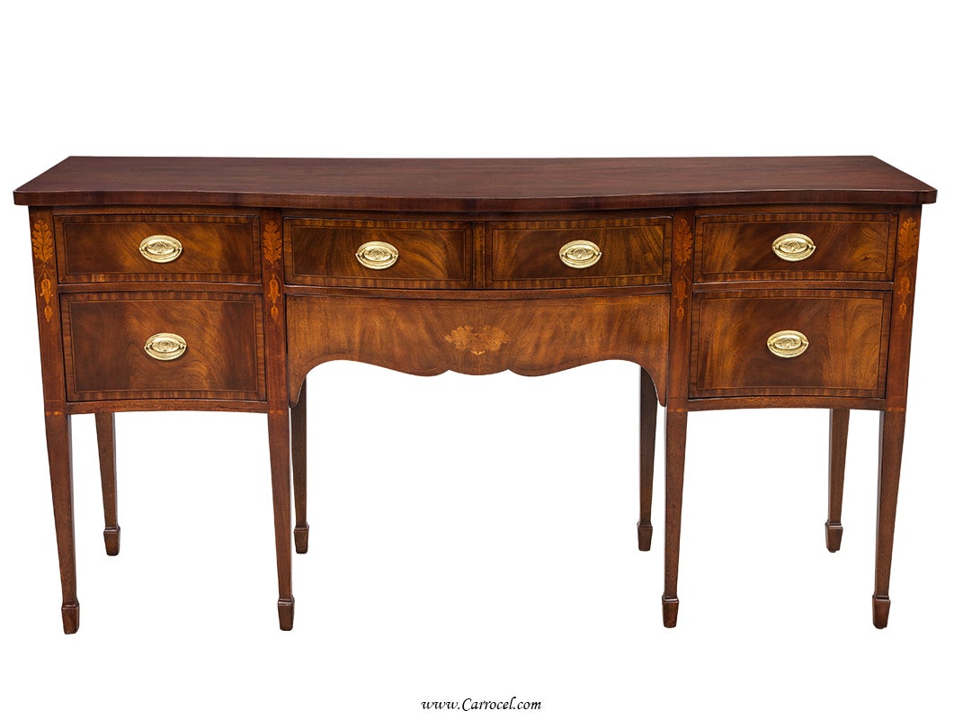 American Made High End Hepplewhite Mahogany Federal Dining Room Sideboard Buffet