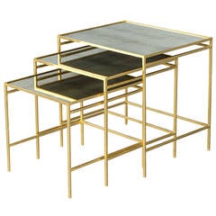 Eglomise Nesting Table