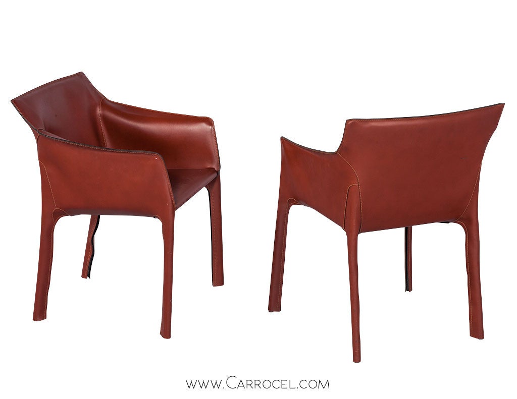 Minimalist Set of Six Matteo Grassi Dining Chairs
