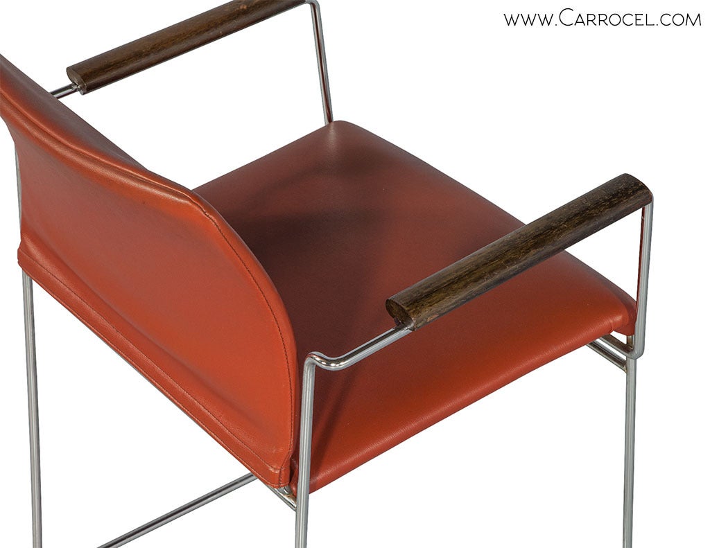 Chrome Mid Century Modern Accent Chairs