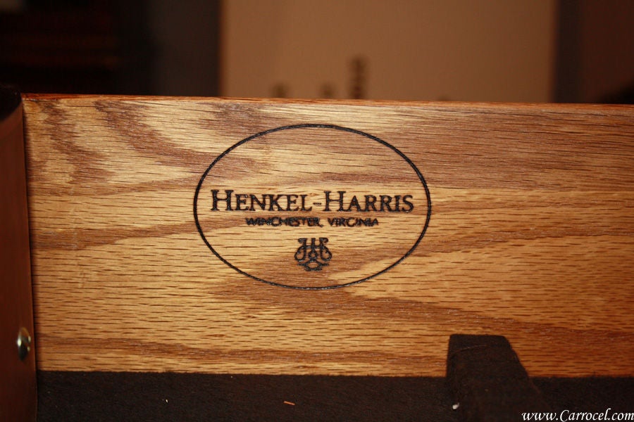 Henkel Harris Mahogany Bow Front Sideboard Buffet 4