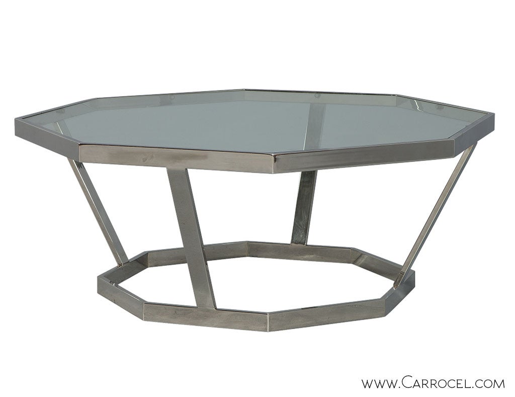 American Octagonal Cocktail Table
