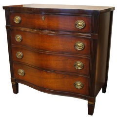 Vintage Solid Mahogany Chest of Drawers Commode