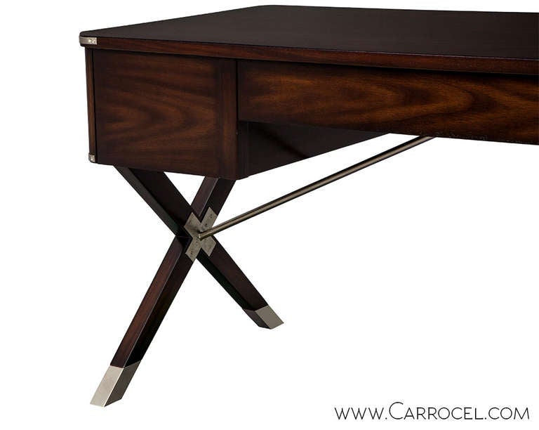 Contemporary Asheworth Campaign Office Desk by Hickory Chair