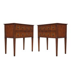 Pair of Cherrywood Federal Style Console Server Newly Made by Council Furniture
