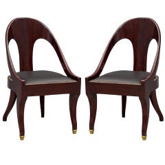 Pair of Ralph Lauren Beekman Regency Spoon-Back Chairs