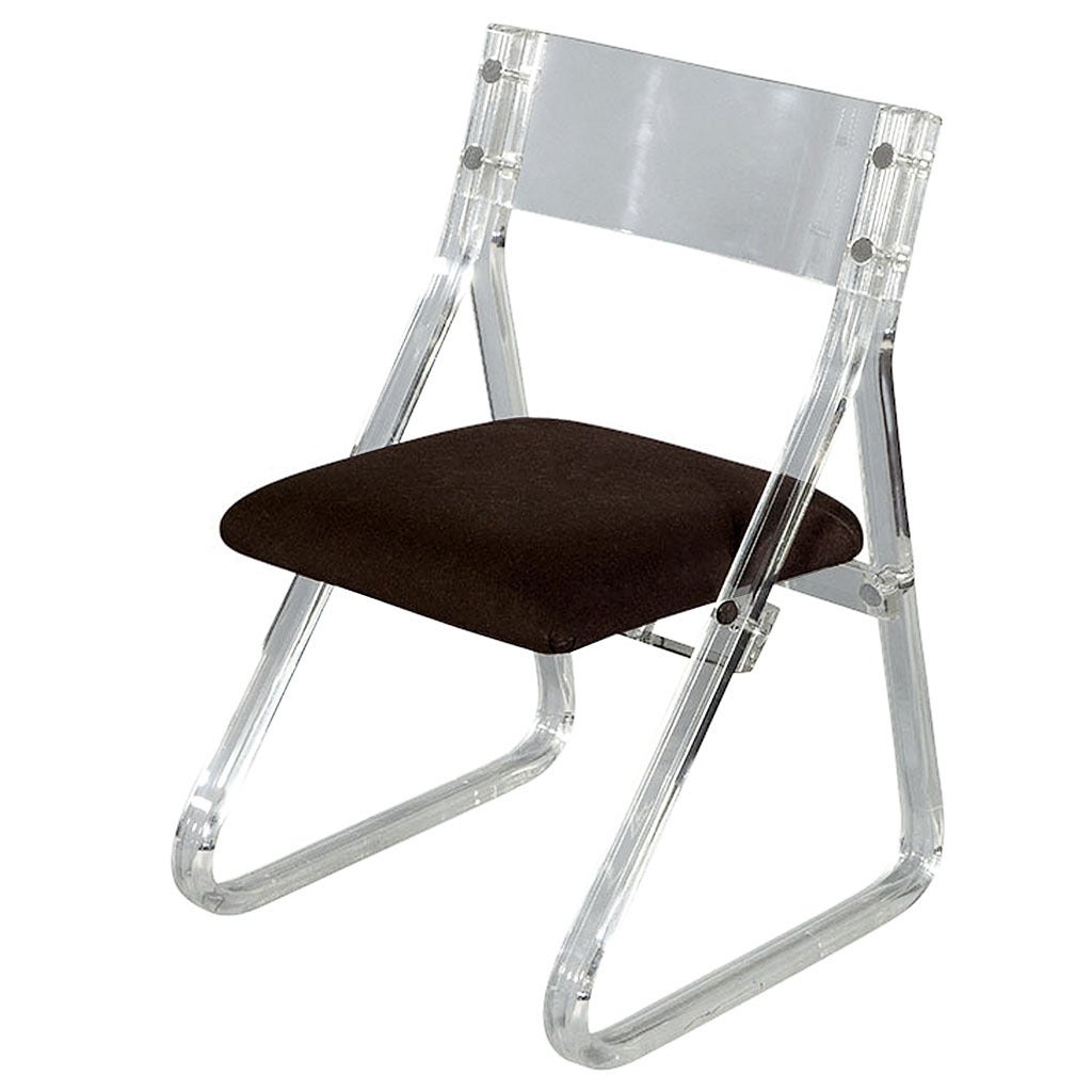 Mid-Century Modern Lucite Accent Chair