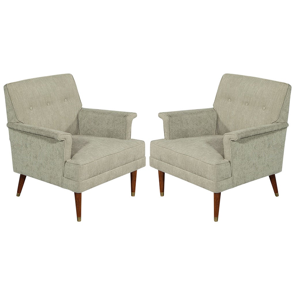 Pair of Mid-Century Modern Lounge Chairs