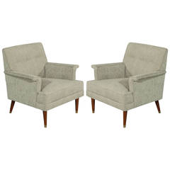 Pair of Mid-Century Modern Lounge Chairs 5